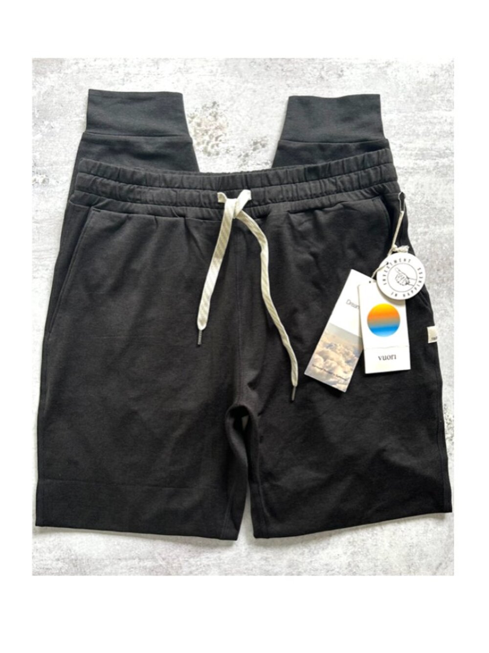 VUORI Women's Performance Jogger - Long in Black Heather, XS NWT